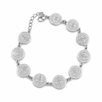 Pulsera con medallas de san Benito