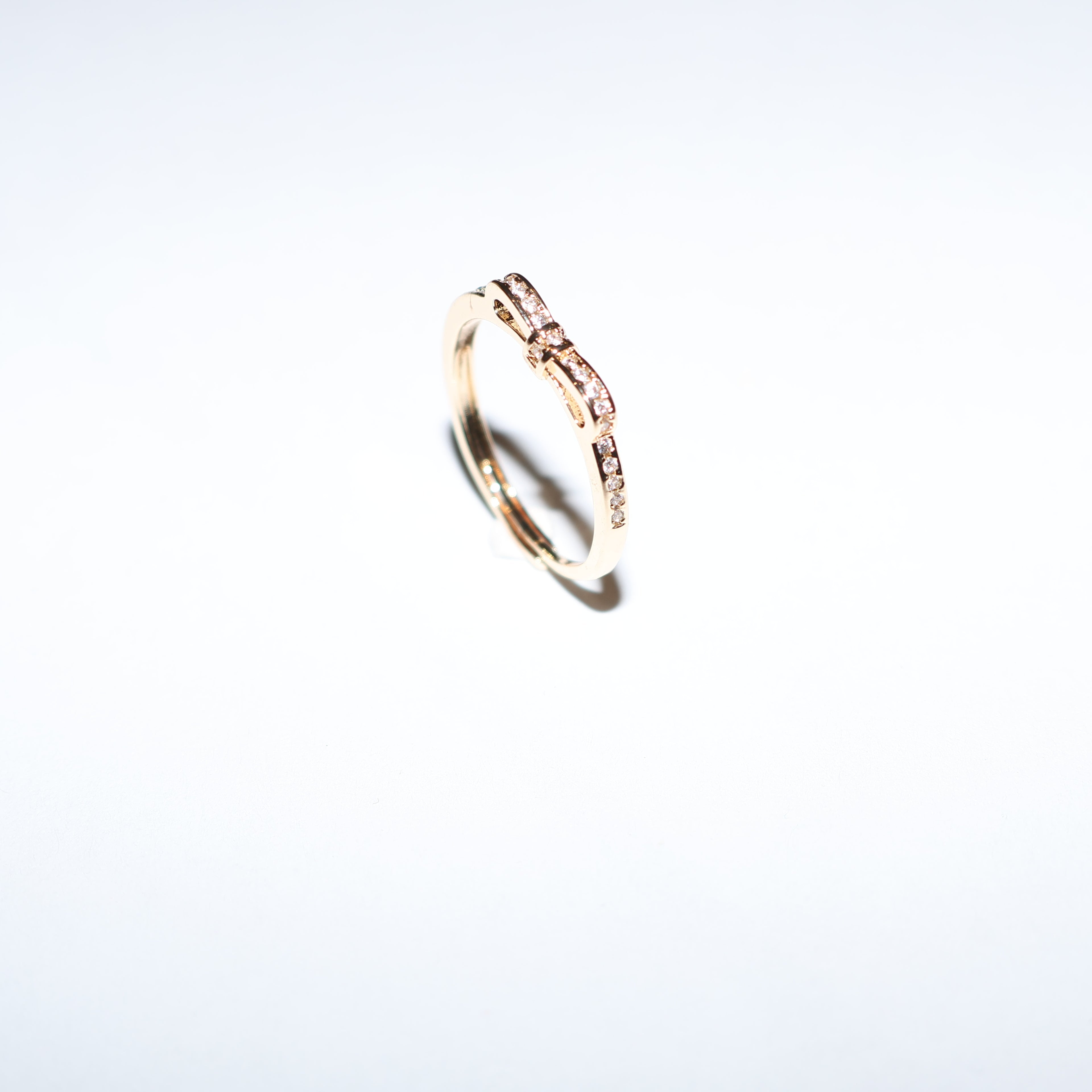 anillo moño con brillos