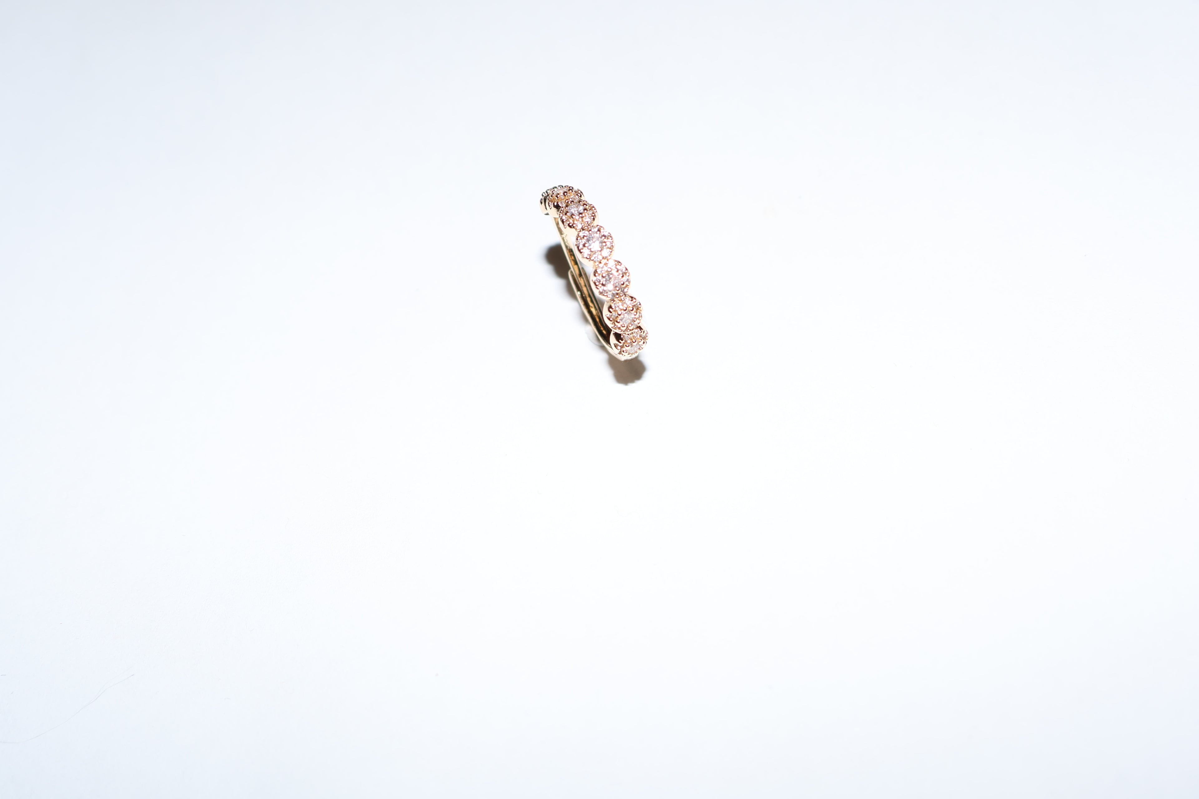 anillo mini circulos con brillos