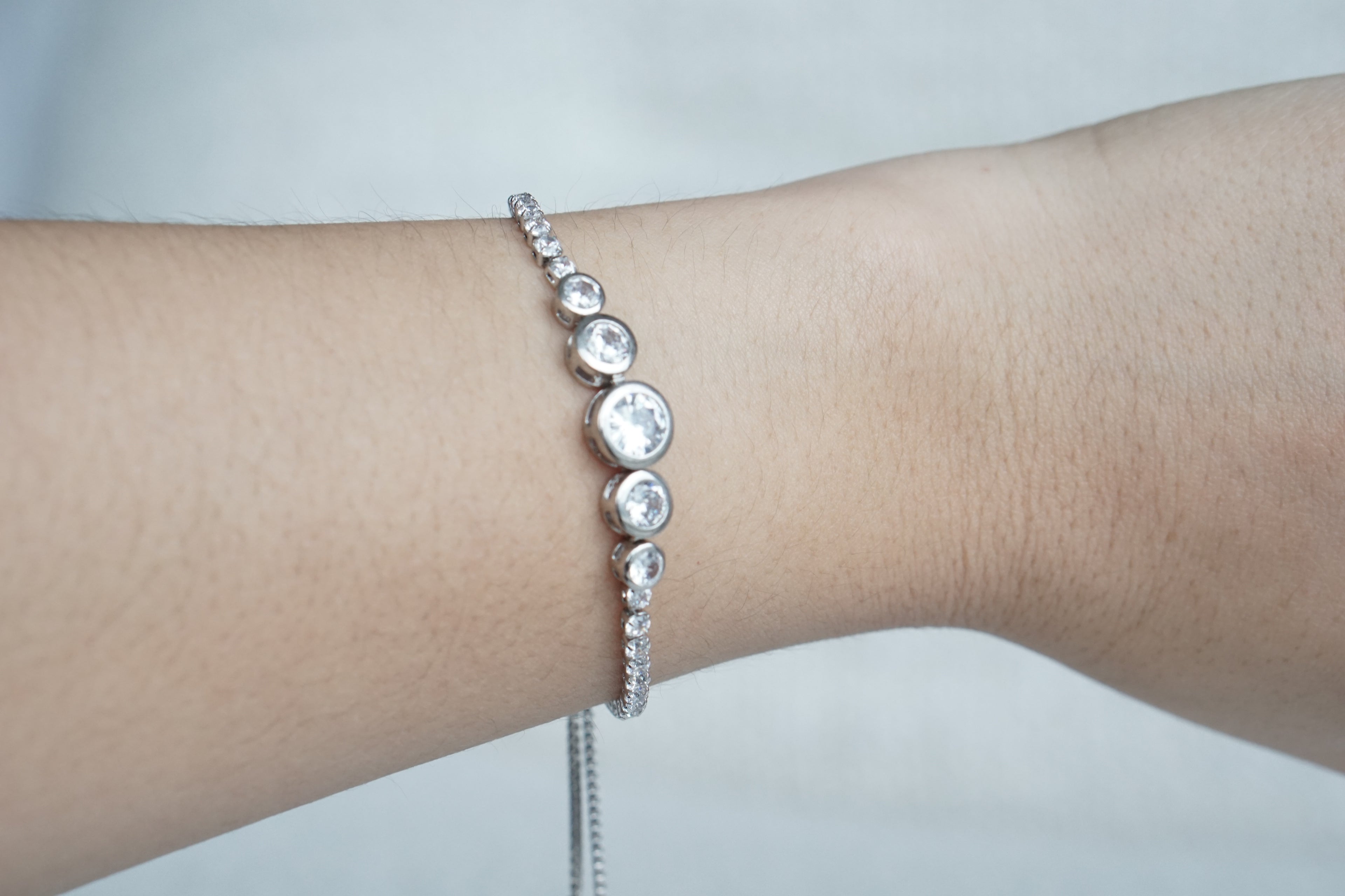 Pulsera tenis zirconia grande