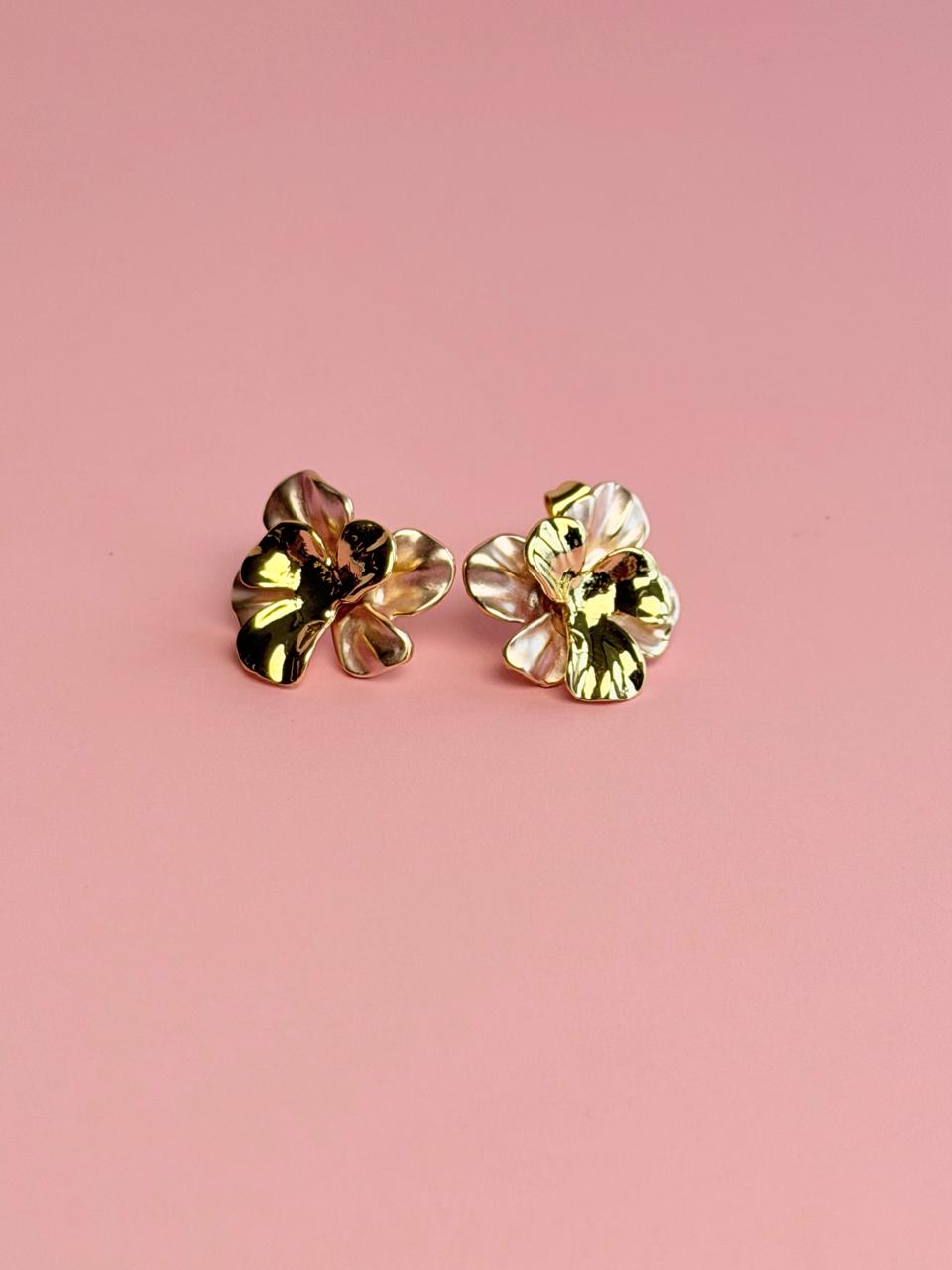 Aretes flor mini combinado