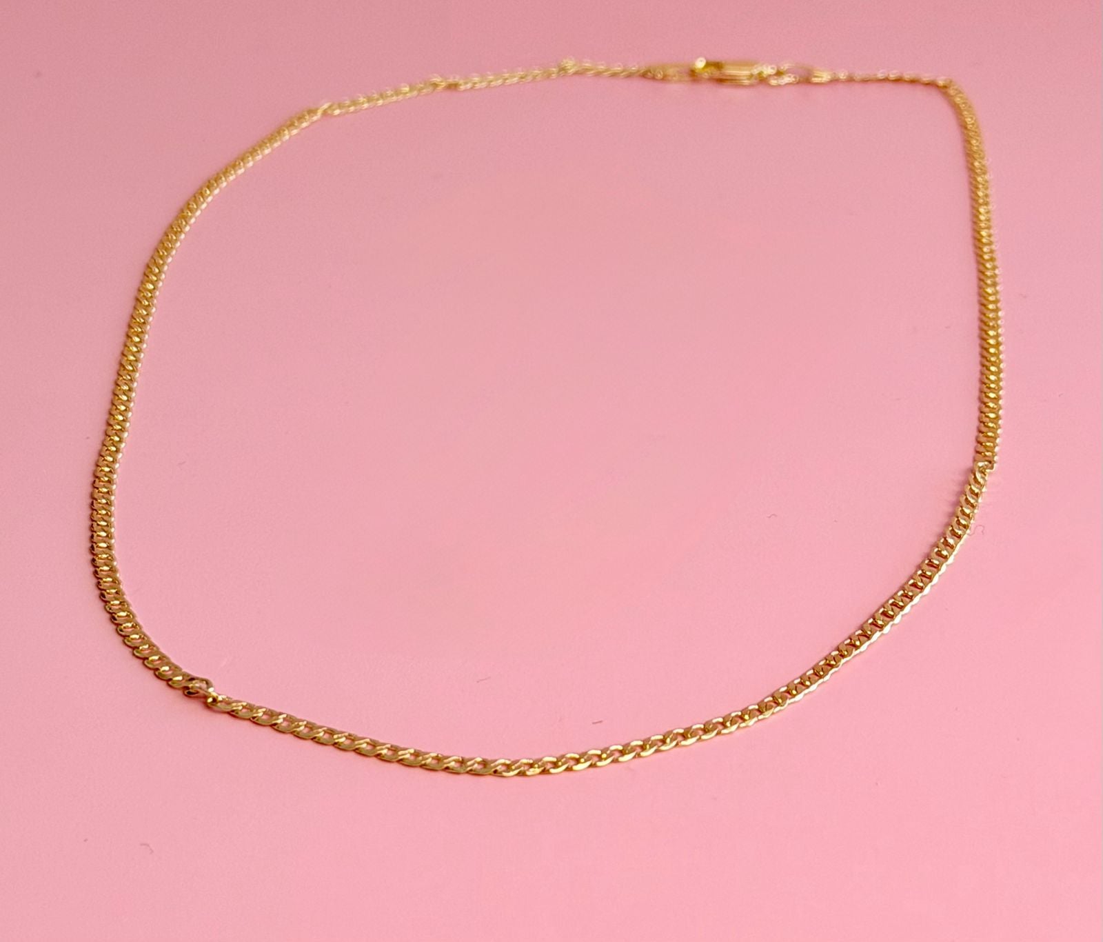 CADENA CHAPA DE ORO 18K DELGADA