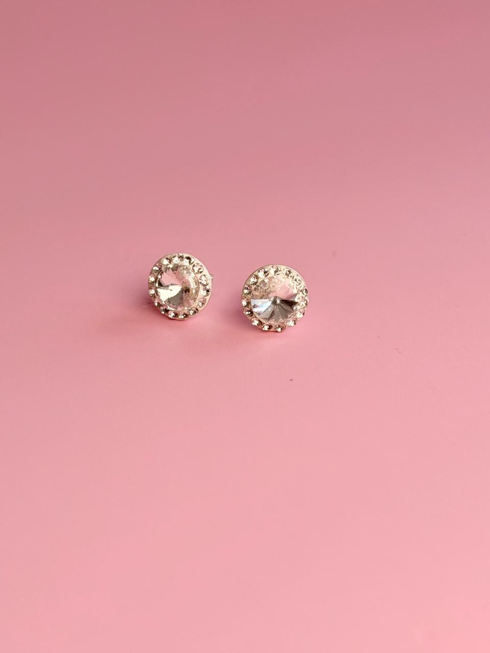 BROQUEL PLATA .925 CRISTAL