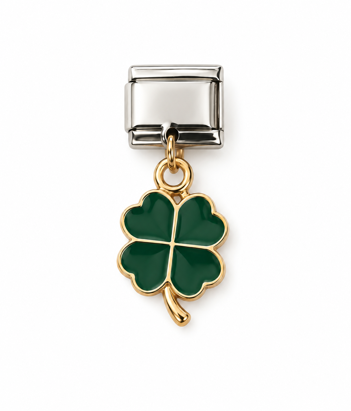 Charm italiano colgante trébol